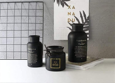 Black Midnight Vase - Lily & Eden
