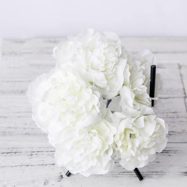 5-Pack Silk Faux Roses Artificial Flowers - Lily & Eden