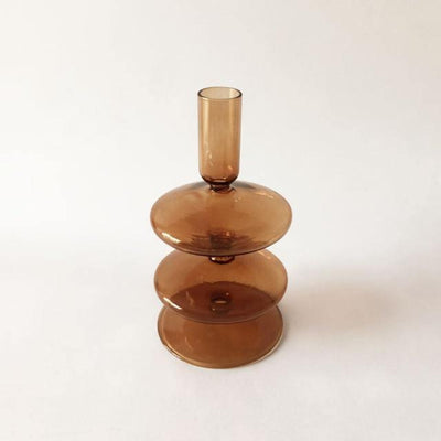 Fall Glass Taper Candle Stick Holders - Lily & Eden