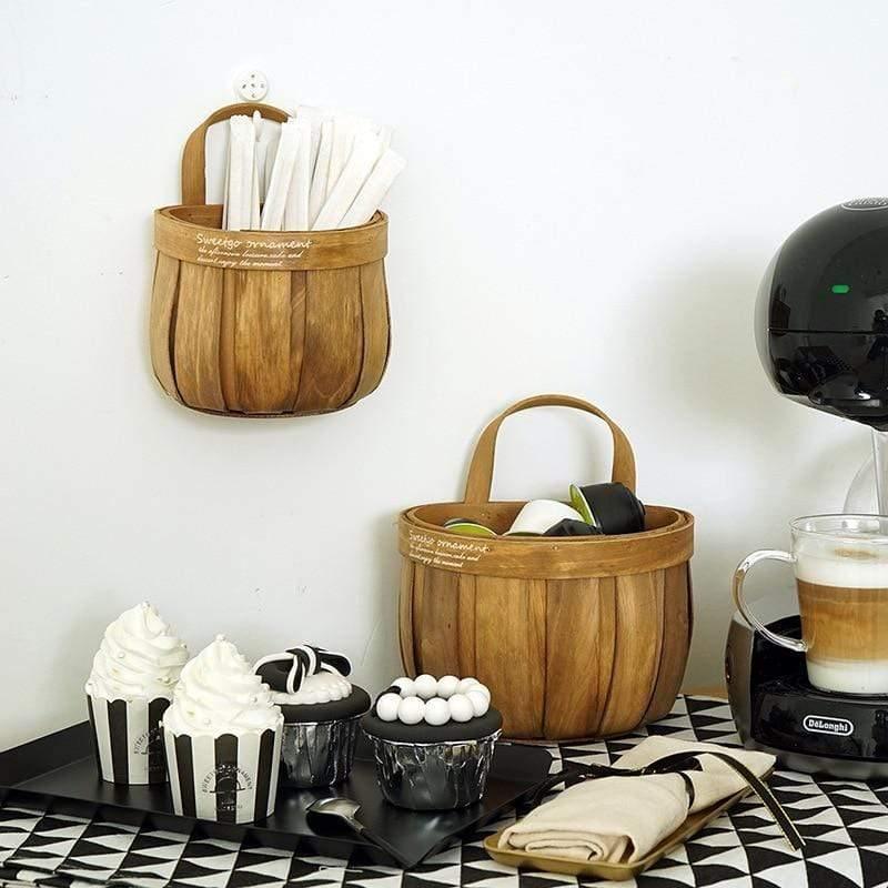 Parisian Wooden Planter Storage Basket Peru / Small | Lily & Eden
