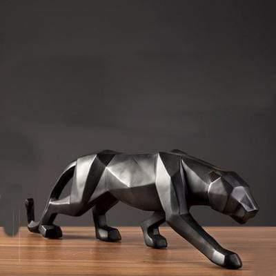 Geometric Panther Figurine Black | Lily & Eden