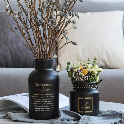 Black Midnight Vase - Lily & Eden