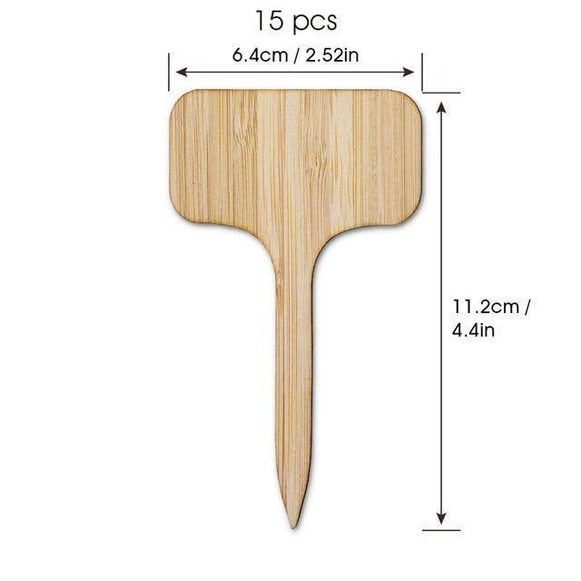 Blank Wooden Plant Label Signs Large | 15-Piece | Lily & Eden
