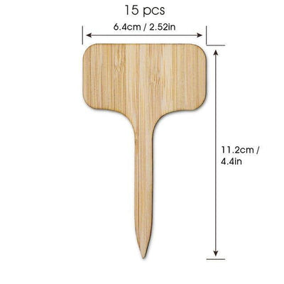 Blank Wooden Plant Label Signs Large | 15-Piece | Lily & Eden