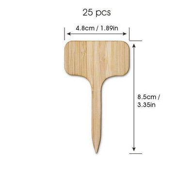 Blank Wooden Plant Label Signs Medium | 25-Piece | Lily & Eden