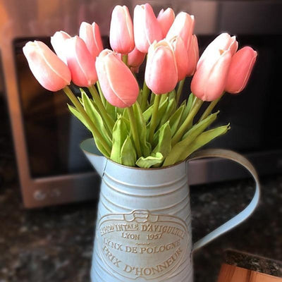 10-Piece Fake Tulips Silk Flowers - Lily & Eden
