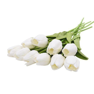 10-Piece Fake Tulips Silk Flowers - Lily & Eden