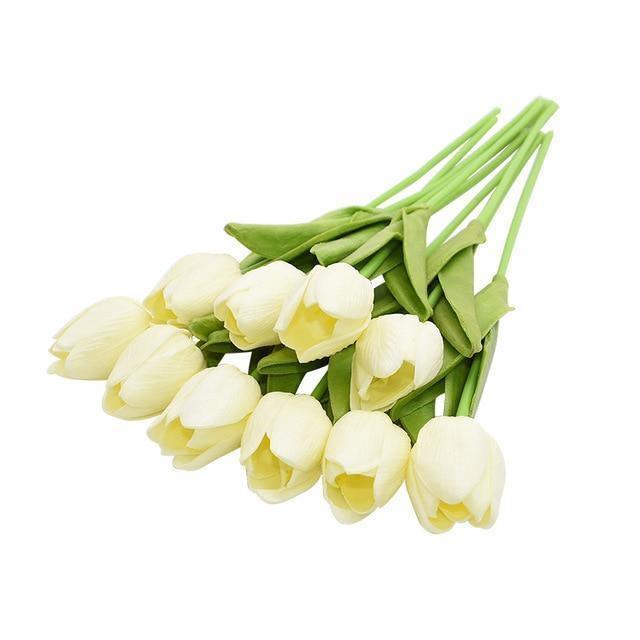 10-Piece Fake Tulips Silk Flowers - Lily & Eden