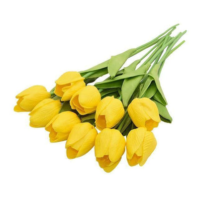 10-Piece Fake Tulips Silk Flowers - Lily & Eden
