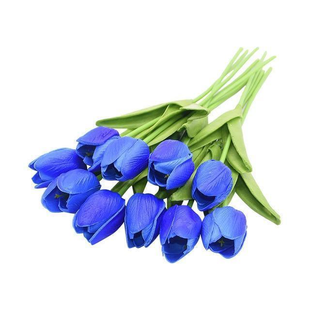 10-Piece Fake Tulips Silk Flowers - Lily & Eden