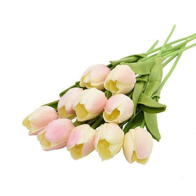 10-Piece Fake Tulips Silk Flowers - Lily & Eden