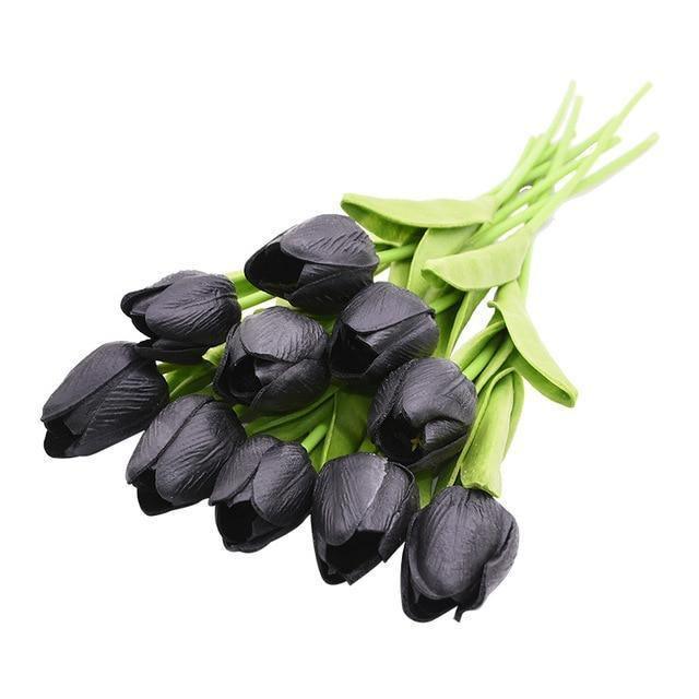 10-Piece Fake Tulips Silk Flowers - Lily & Eden