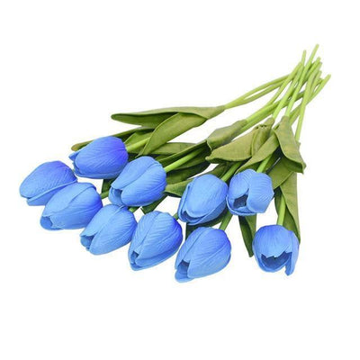 10-Piece Fake Tulips Silk Flowers - Lily & Eden