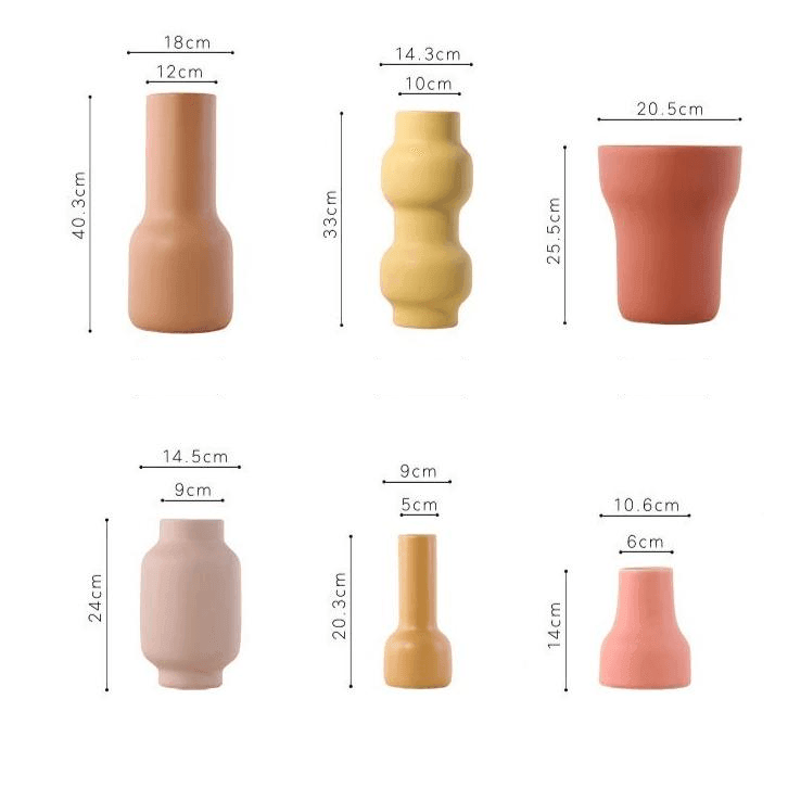 Cozy Berry Palette Clay Blossom Vase - Lily & Eden