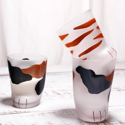 Feline Paw Glass Cups - Lily & Eden