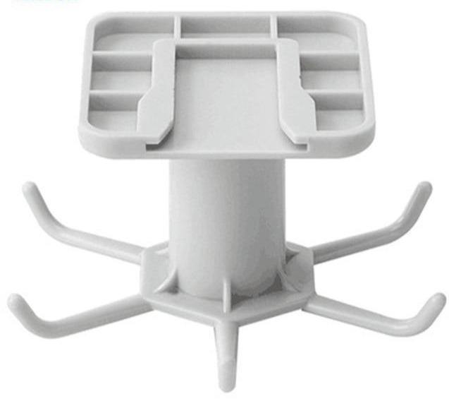 Under-Counter Rotating Kitchen Utensil Storage 6-Hook Organizer - Lily & Eden