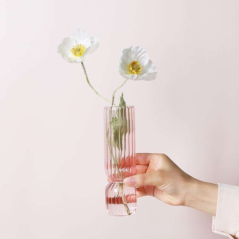 Inverted Colorful Glass Vase - Lily & Eden