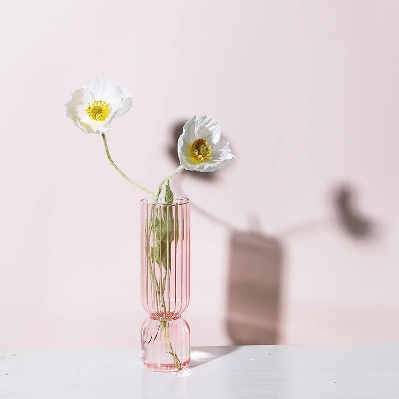 Inverted Colorful Glass Vase - Lily & Eden