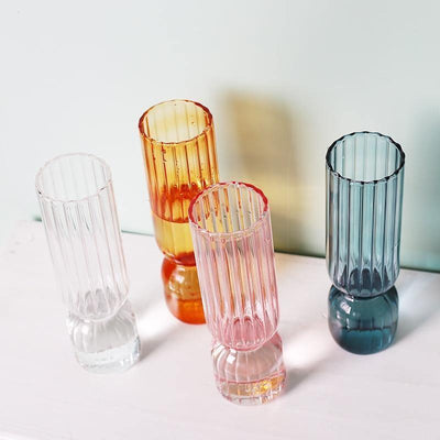Inverted Colorful Glass Vase - Lily & Eden