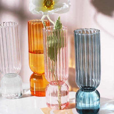 Inverted Colorful Glass Vase - Lily & Eden