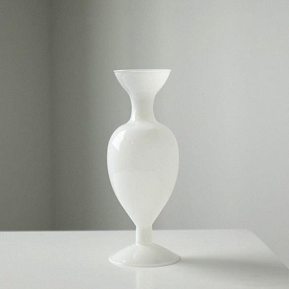Joan Molded Glass Vase White | Lily & Eden