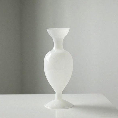 Joan Molded Glass Vase White | Lily & Eden