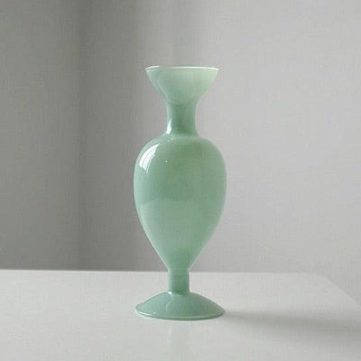 Joan Molded Glass Vase MediumAquamarine | Lily & Eden