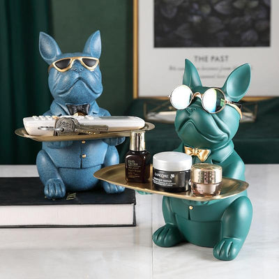 Awesome French Bulldog Money Box and Tray Sculpture - Lily & Eden