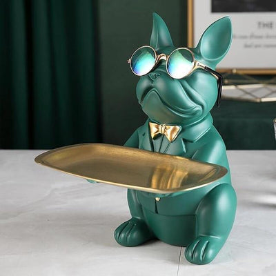 Awesome French Bulldog Money Box and Tray Sculpture - Lily & Eden