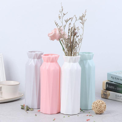 Angular Geometric Floral Vase - Lily & Eden