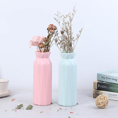 Angular Geometric Floral Vase - Lily & Eden