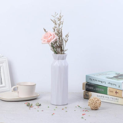 Angular Geometric Floral Vase - Lily & Eden