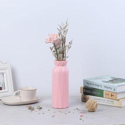 Angular Geometric Floral Vase - Lily & Eden