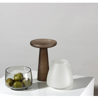 Frosted Blown Glass Vessel - Lily & Eden