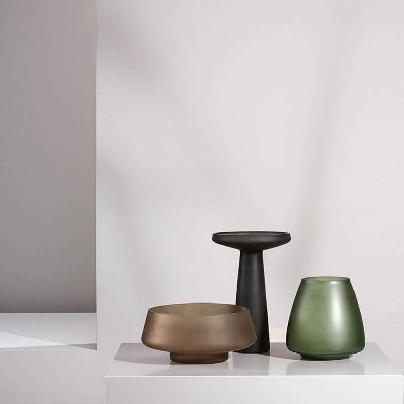 Frosted Blown Glass Vessel - Lily & Eden