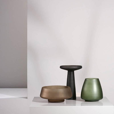 Frosted Blown Glass Vessel - Lily & Eden
