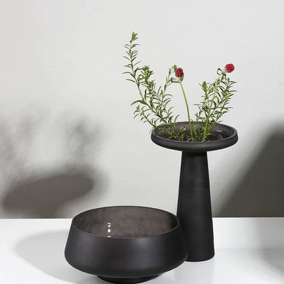 Frosted Blown Glass Vessel - Lily & Eden