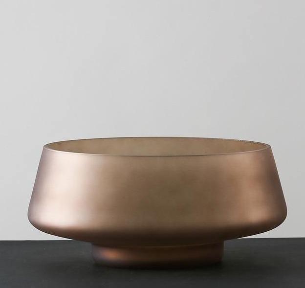 Frosted Blown Glass Vessel - Lily & Eden