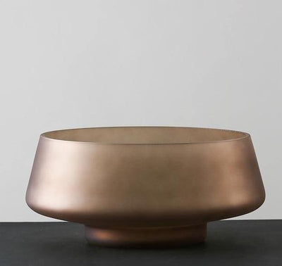Frosted Blown Glass Vessel - Lily & Eden