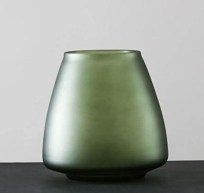 Frosted Blown Glass Vessel - Lily & Eden