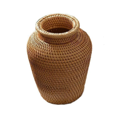 Handcrafted Rattan Vase - Lily & Eden