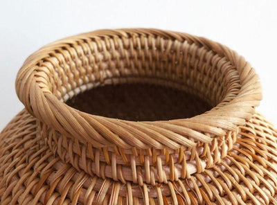 Handcrafted Rattan Vase - Lily & Eden