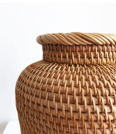 Handcrafted Rattan Vase - Lily & Eden