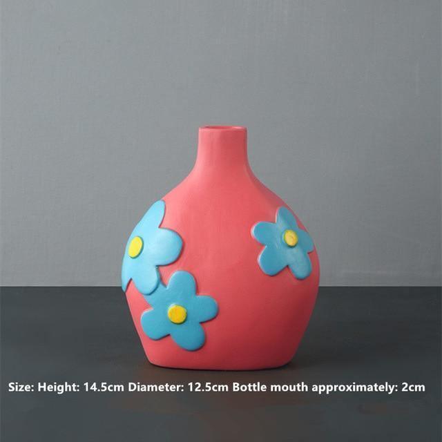 Ceramic Flower Vases with Cutout Design - Lily & Eden