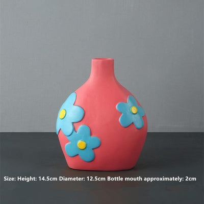 Ceramic Flower Vases with Cutout Design - Lily & Eden