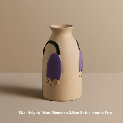 Ceramic Flower Vases with Cutout Design - Lily & Eden