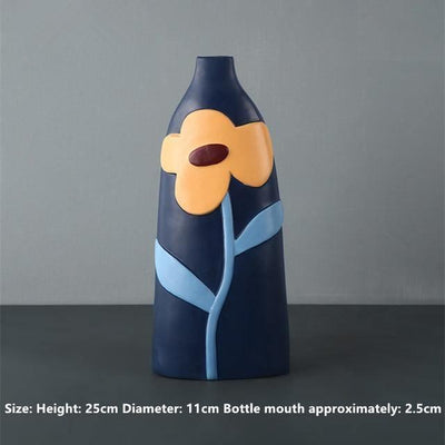 Ceramic Flower Vases with Cutout Design - Lily & Eden