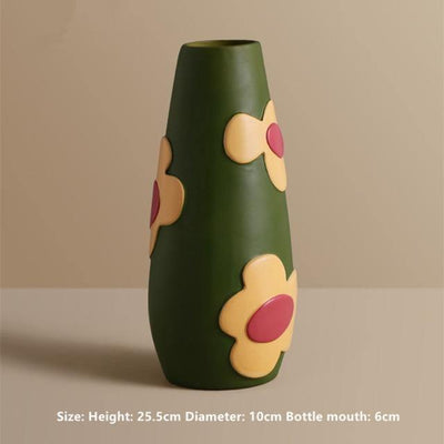 Ceramic Flower Vases with Cutout Design - Lily & Eden