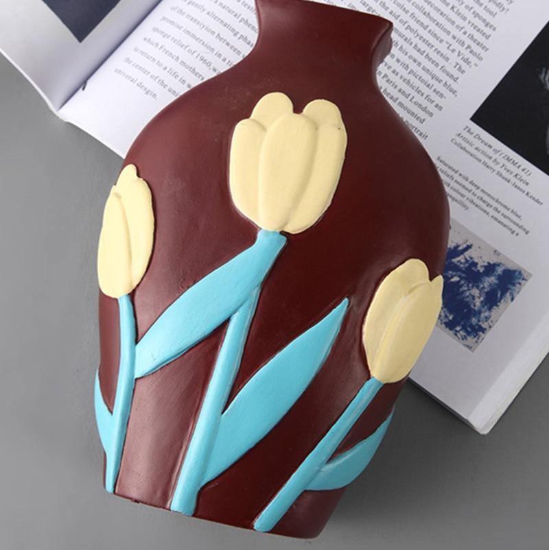 Ceramic Flower Vases with Cutout Design - Lily & Eden
