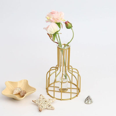 Vase with Test Tube and Iron Stand - Lily & Eden